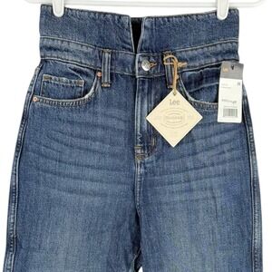 Lee Women's Vintage Modern High Waist Skinny Blue Denim Jeans Size 26 NWT